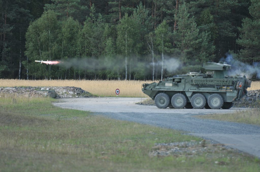 アメリカ陸軍 在欧米陸軍（USAREUR） 第2騎兵連隊 第4大隊 (M1134 Stryker ATGM)
