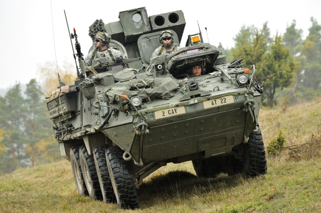 アメリカ陸軍 在欧米陸軍（USAREUR） 第2騎兵連隊 (M1134 Stryker ATGM)