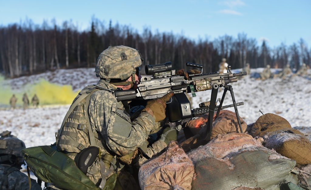 アメリカ陸軍 アラスカ米陸軍 第25歩兵師団 第4歩兵旅団戦闘団 第509空挺歩兵連隊 第3大隊 (M249)
