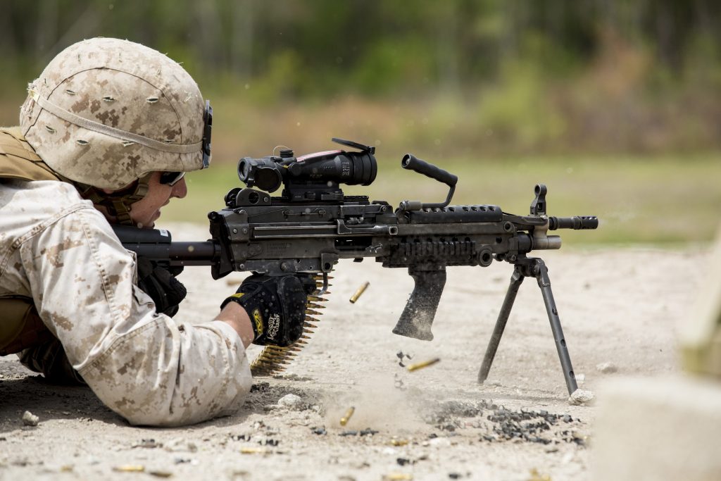 アメリカ海兵隊 第2海兵兵站群 第8工兵支援大隊 A中隊 (M249 SAW)