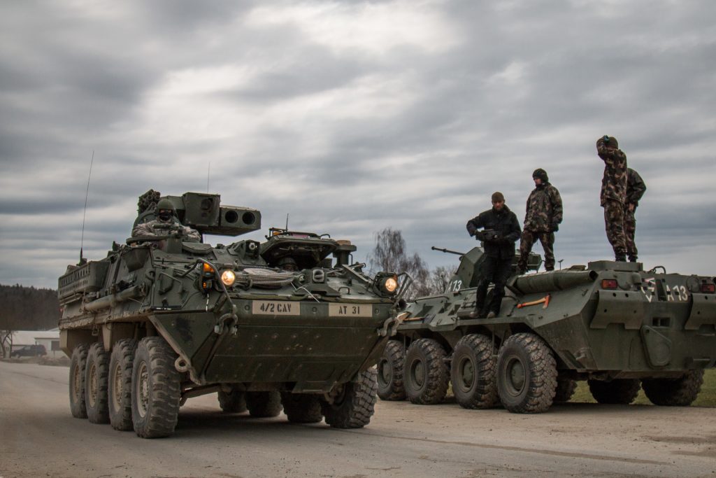 アメリカ陸軍 在欧米陸軍（USAREUR） 第2騎兵連隊 第4大隊 (M1134 Stryker ATGM)