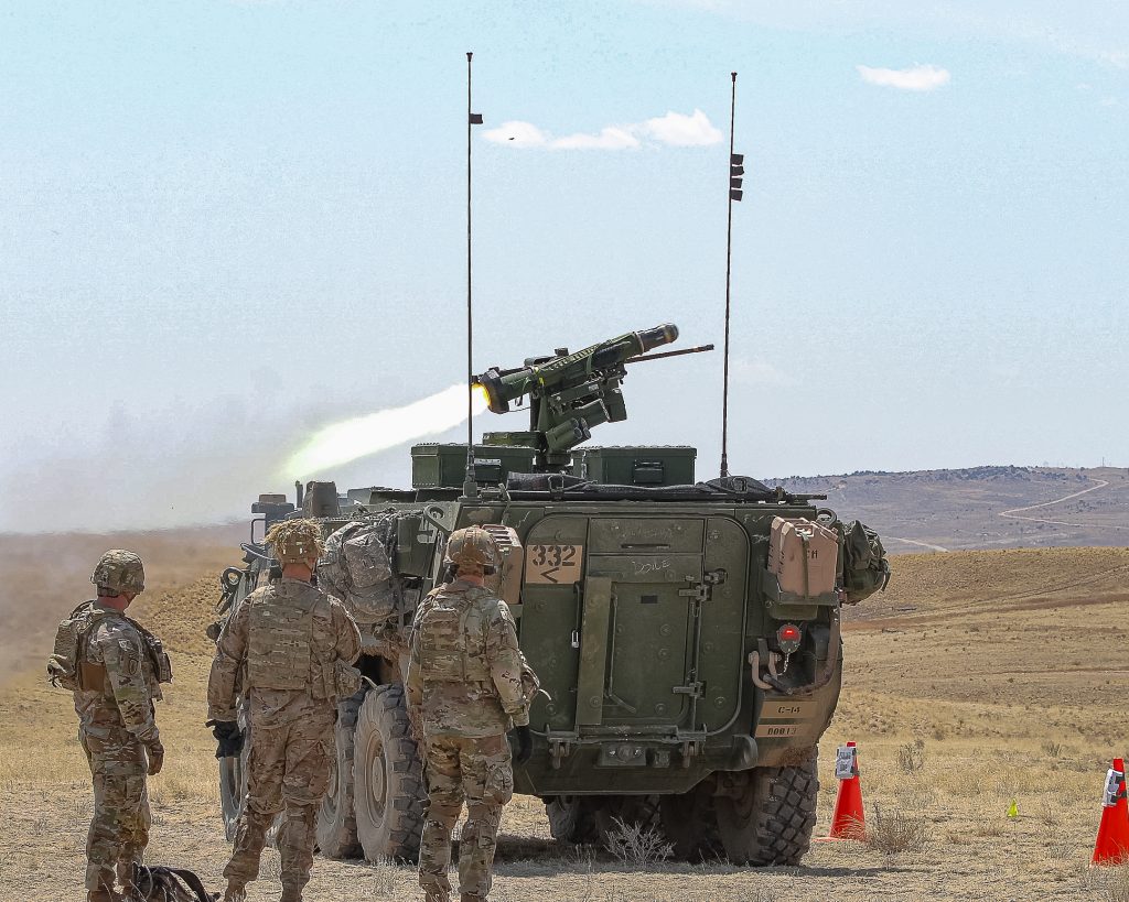 アメリカ陸軍第4歩兵師団 第2ストライカー旅団戦闘団(M153A4 CROWS-Jを装備した(M1256A1)