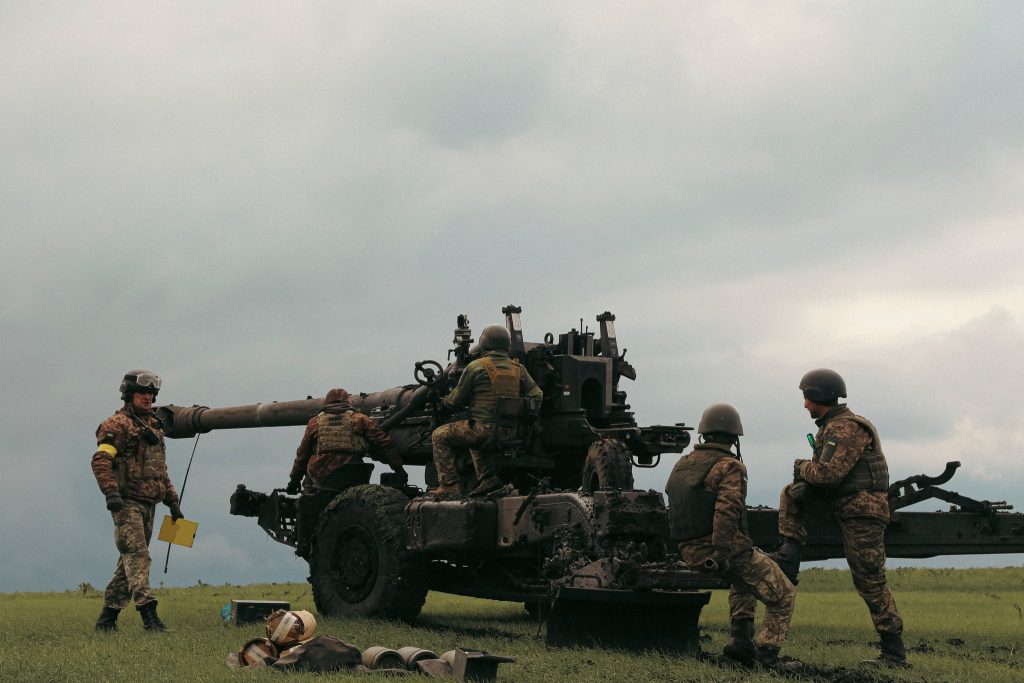 ウクライナ陸軍第44ヘトマン・ダニーロ・アポストル砲兵旅団が運用するFH70