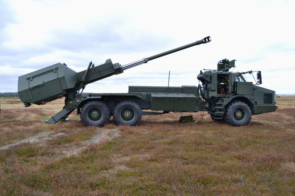 ウェーデンラヴルンダ射撃場(Archer 155mm Self-Propelled Howitzer)