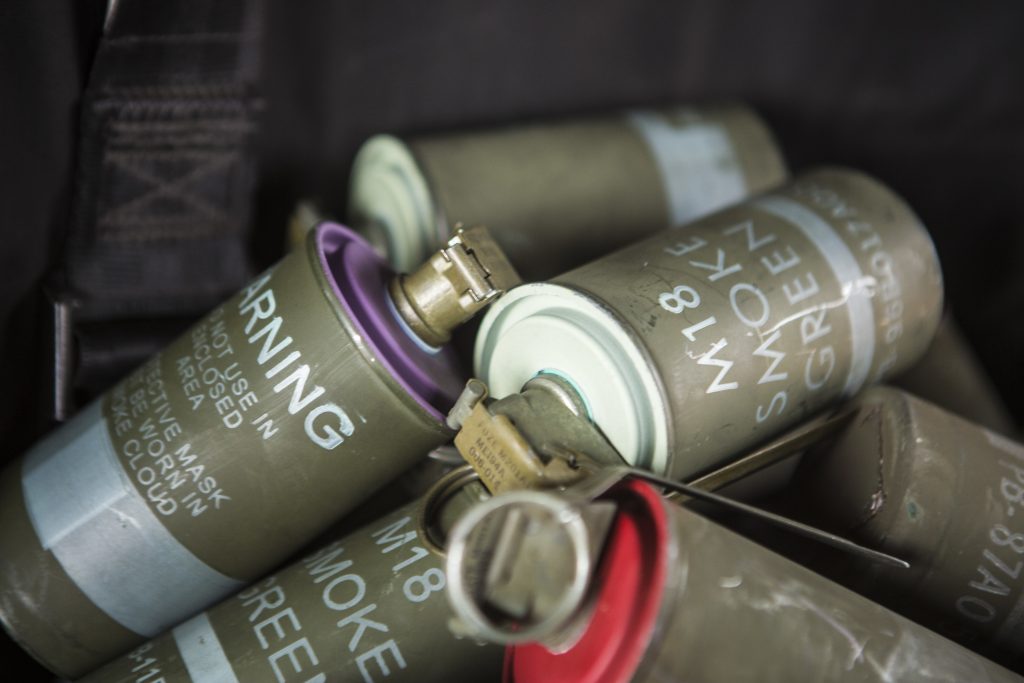 M18 colored smoke hand grenade