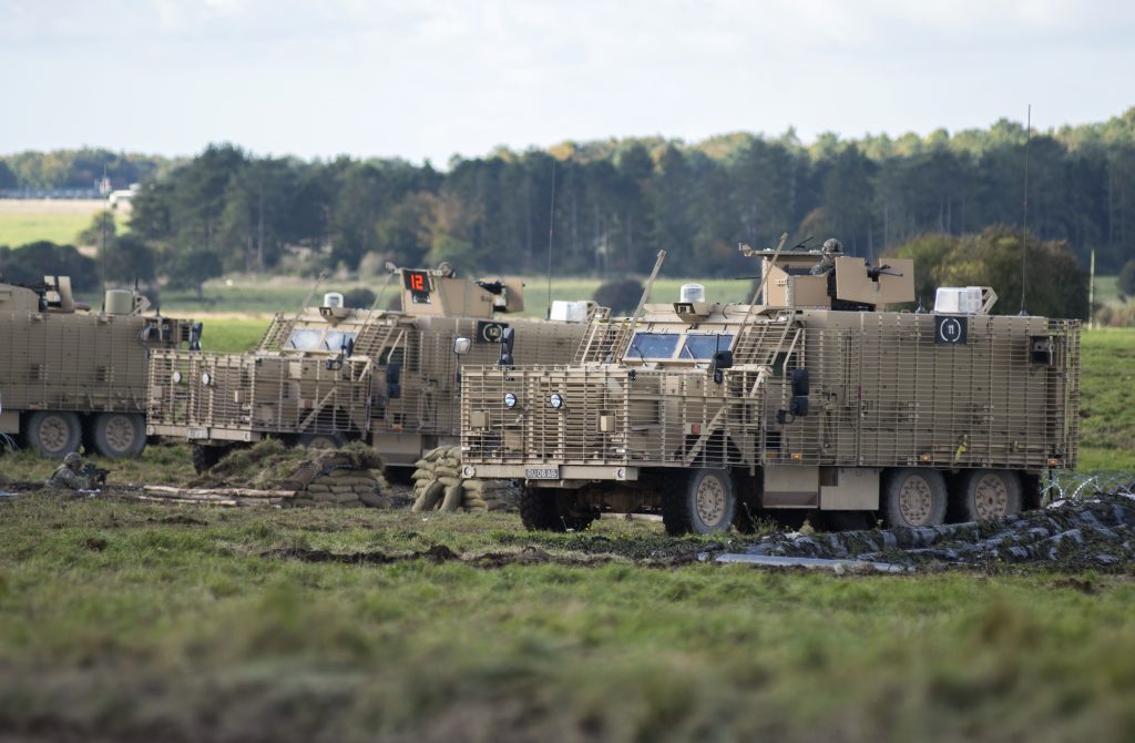 イギリス陸軍 即応師団 前衛機甲歩兵旅団（第1機甲歩兵旅団） 機甲歩兵戦闘団 (Mastiff PPV)