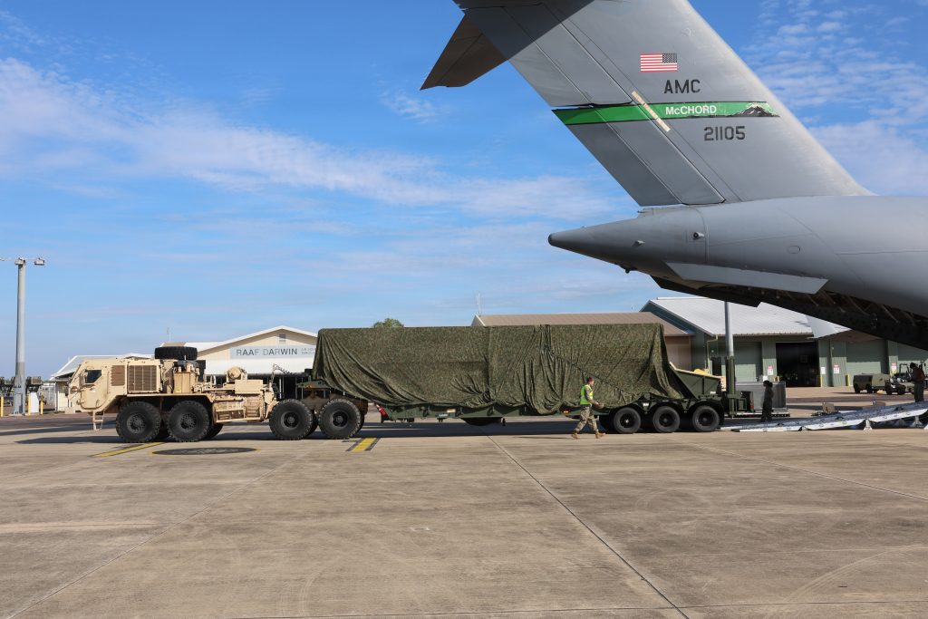 アメリカ陸軍 第1マルチドメイン・タスクフォース 第3野戦砲兵連隊第5大隊 B中隊 (LRHW)